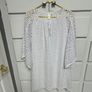 White Lace Dress - LG